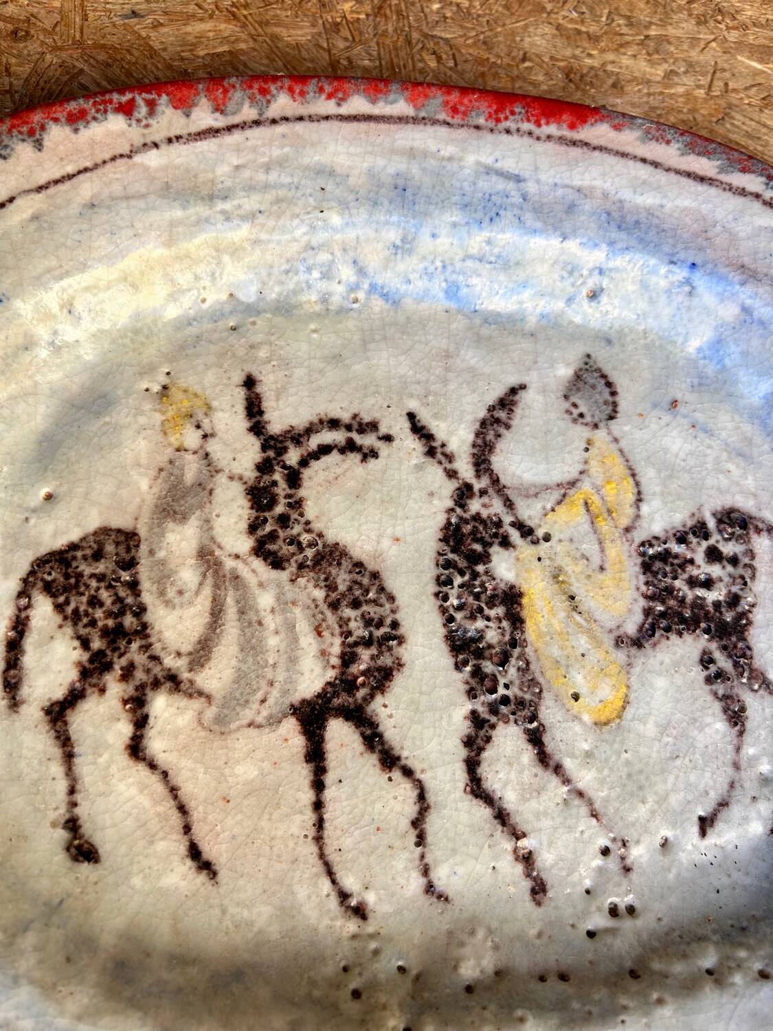 Large ceramic platter by Eugenio Patarino (Italy)