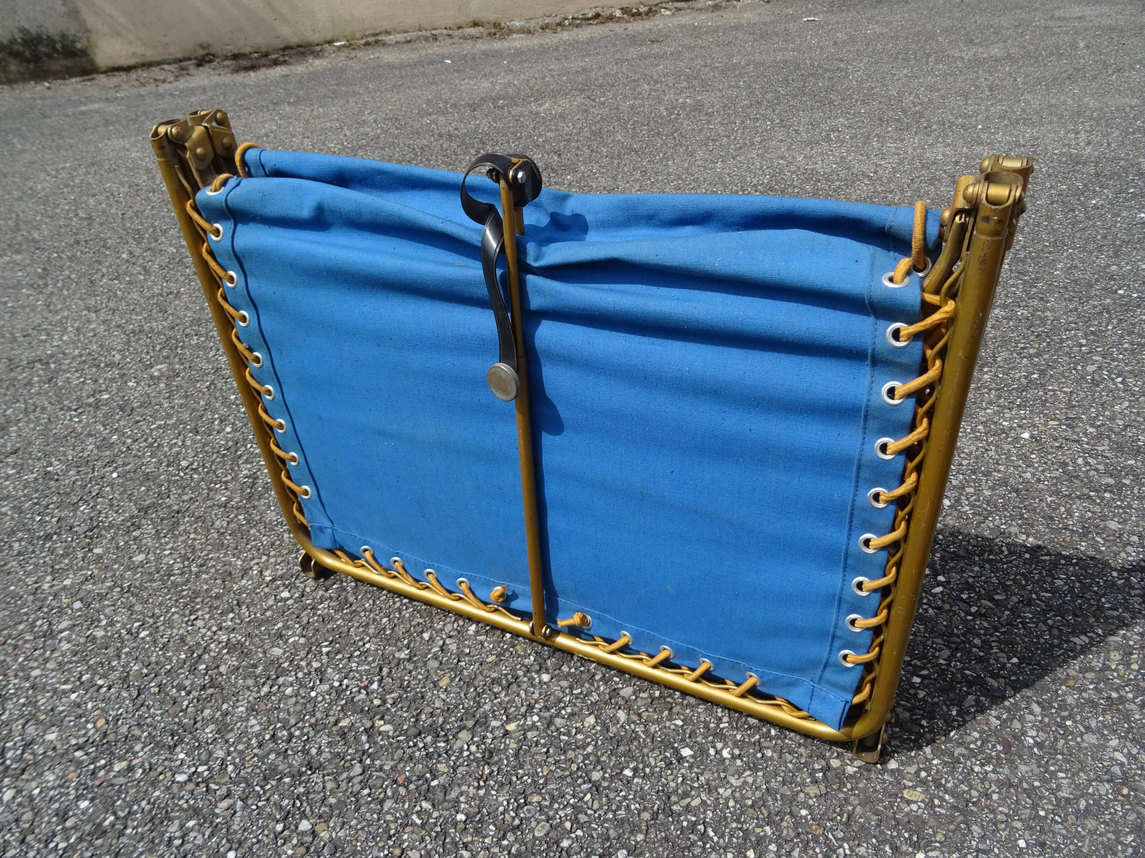 Relax lounger folding chaise longue Lafuma Chantazur vintage