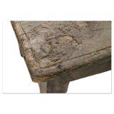 Coffee table in weathered solid wood