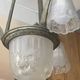 Pierre Gilles, beautiful art deco chandelier circa 1930 in bronze and molded glass