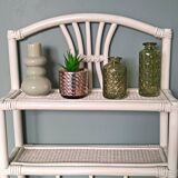 Vintage rattan shelf