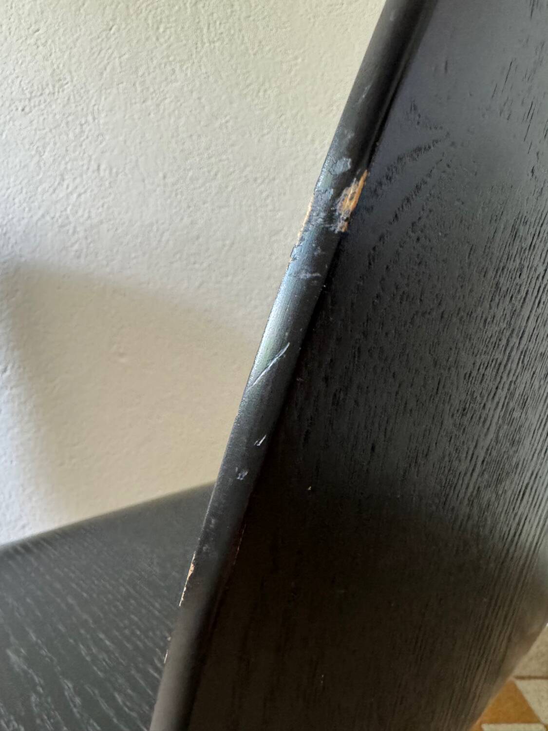 90s designer chairs in lacquered curved wood (X2)