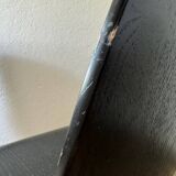 90s designer chairs in lacquered curved wood (X2)
