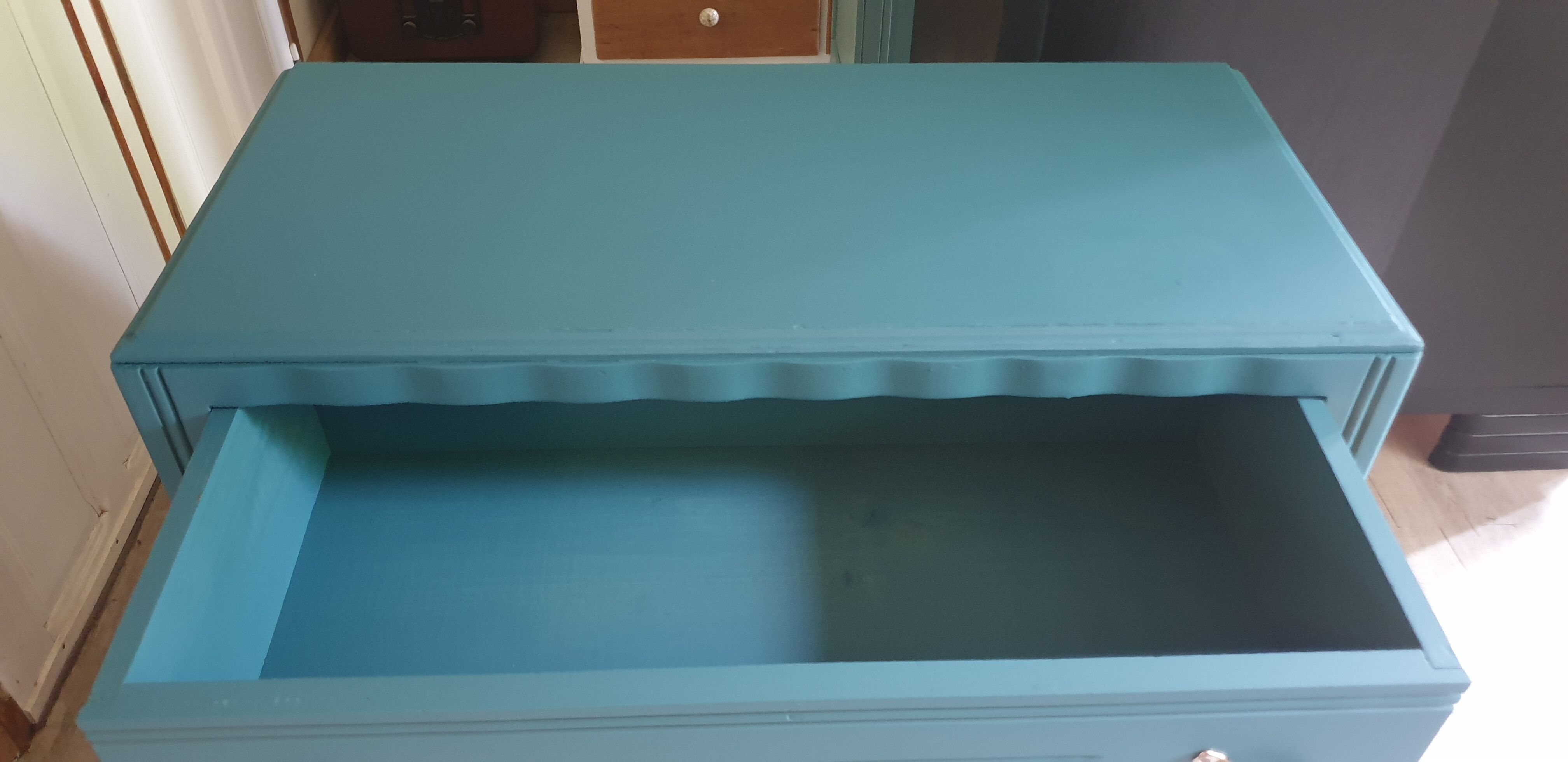 Art Deco blue dresser