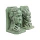 Bookends bust wagner beethoven plaster signed