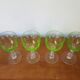 4 Val Saint Lambert glasses in Ouraline