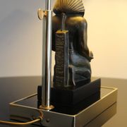 Lampe de table Hollywood Regency décor Pharaon, années 1070