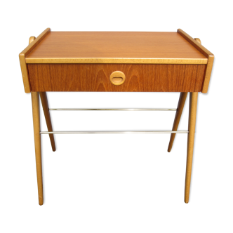 Scandinavian teak bedside table