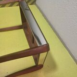 Saber-legged mirrored coffee table 1960