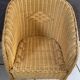Fauteuil enfant en rotin vintage