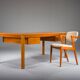 Bureau en teck moderne du milieu du siècle, années 1970