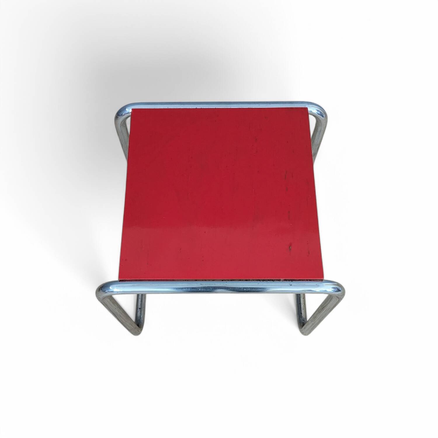 Tabouret de cantine Bauhaus B 9 de Marcel Breuer, années 1930