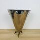 80s design ice bucket in chrome and brass