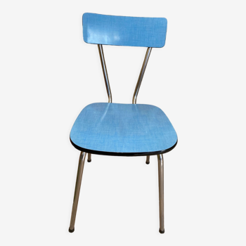 Blue formica chair
