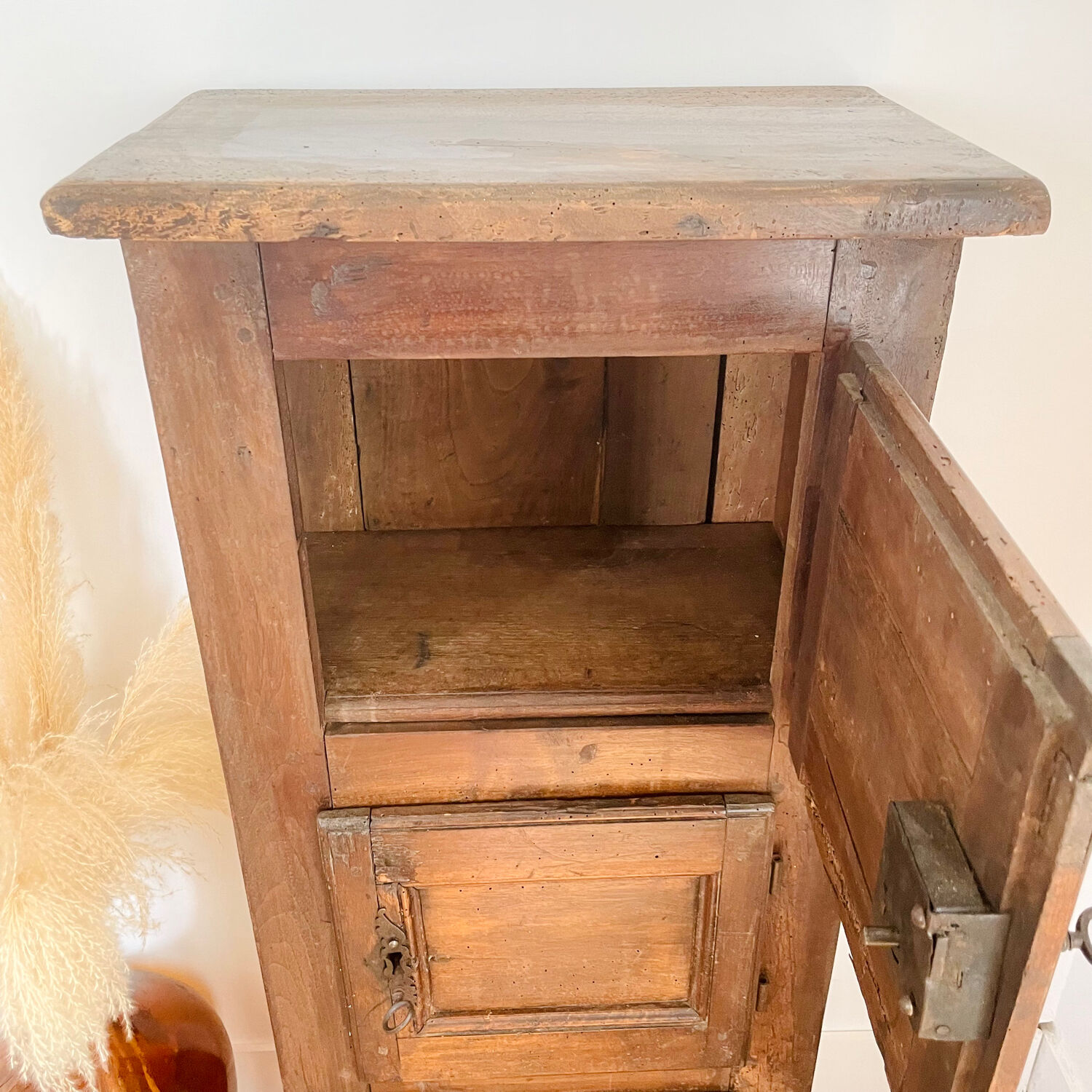 Antique locker cabinet