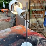 60s White Metal Lamp