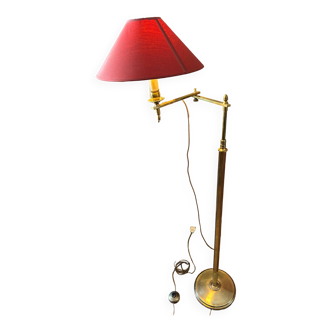 Pair of brass reading lamps