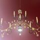 Large seven-light wall light, attributed to Maison Baguès