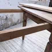 Solid oak farmhouse table with extensions (190-280cm) 1950