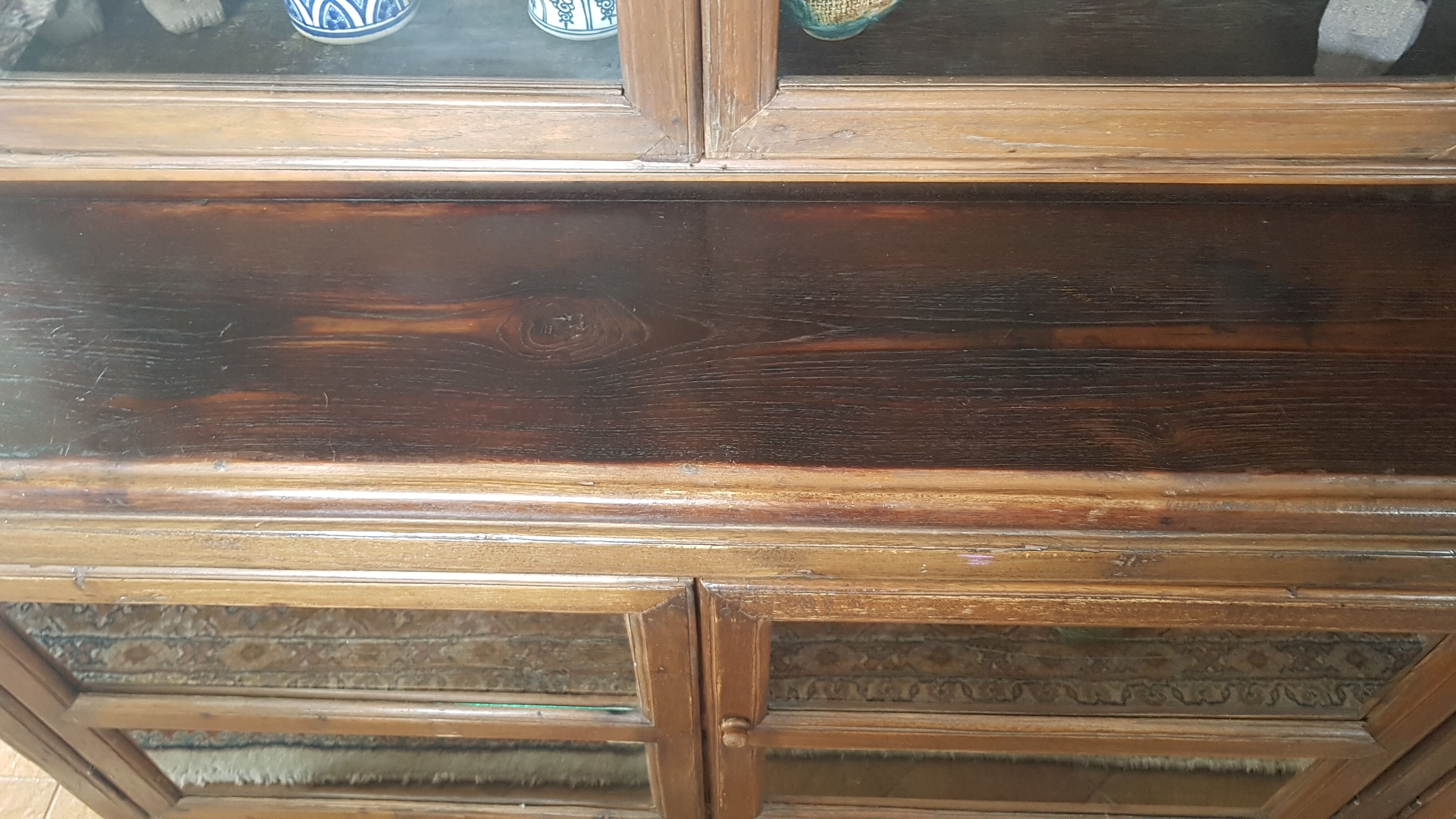 Former walnut pharmacist's furniture 1900