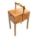 Old large wooden worker - Torck sewing box