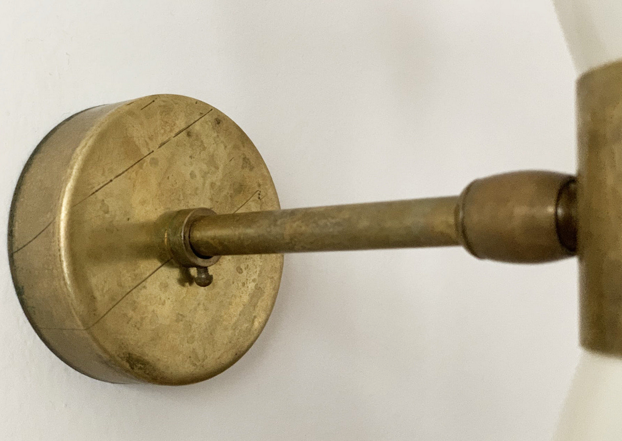 Pair wall lamps diabolo white & black