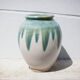Ceramic pot, jar, glazed planter, vintage pot cover, decoration
