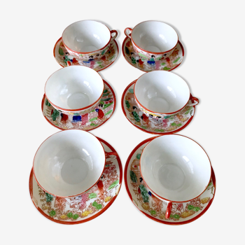 Japanese porcelain tea service at the end of the 19th century