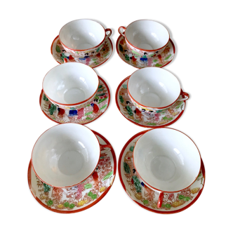 Japanese porcelain tea service at the end of the 19th century