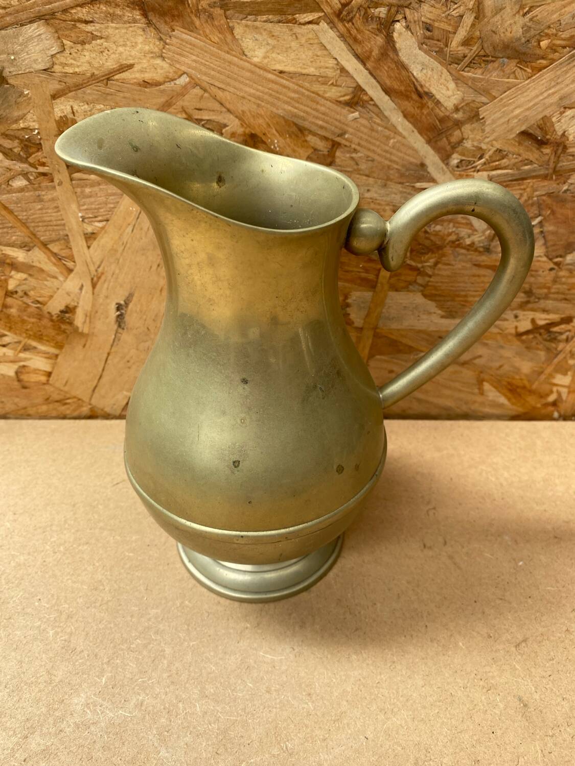 Antique Brass Pitcher Vintage Kitchen