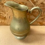 Antique Brass Pitcher Vintage Kitchen