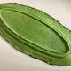 Dieulefit XXXL glazed earthenware dish with fluting 1950