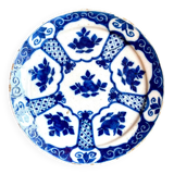 Assiette delft en porcelaine bleue