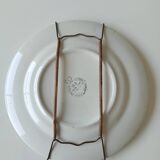 Assiette murale en céramique bleue signée Royal Swan, Angleterre, 1950