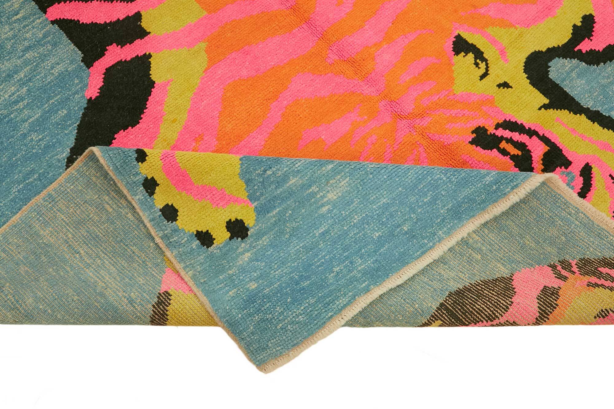 Tapis tigre turc en laine noué à la main 217 cm x 341 cm