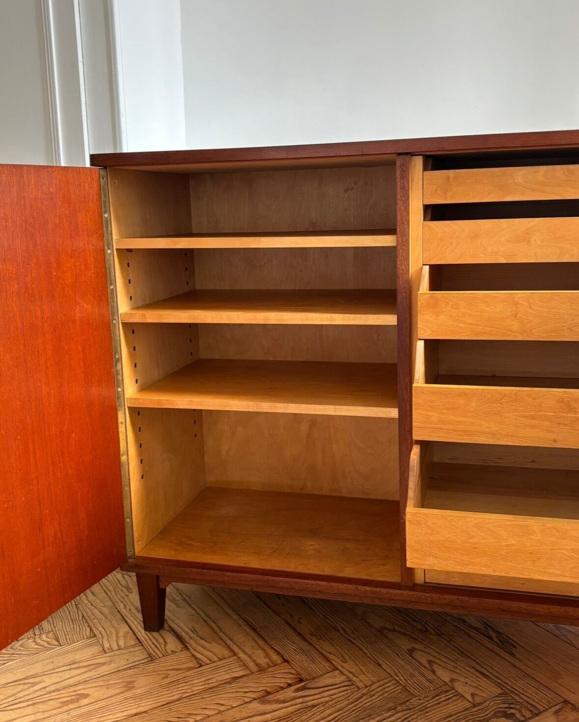 Mid-century solid wood buffet