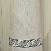 Very large ceramic lamp / floor lamp from the Art Deco period.