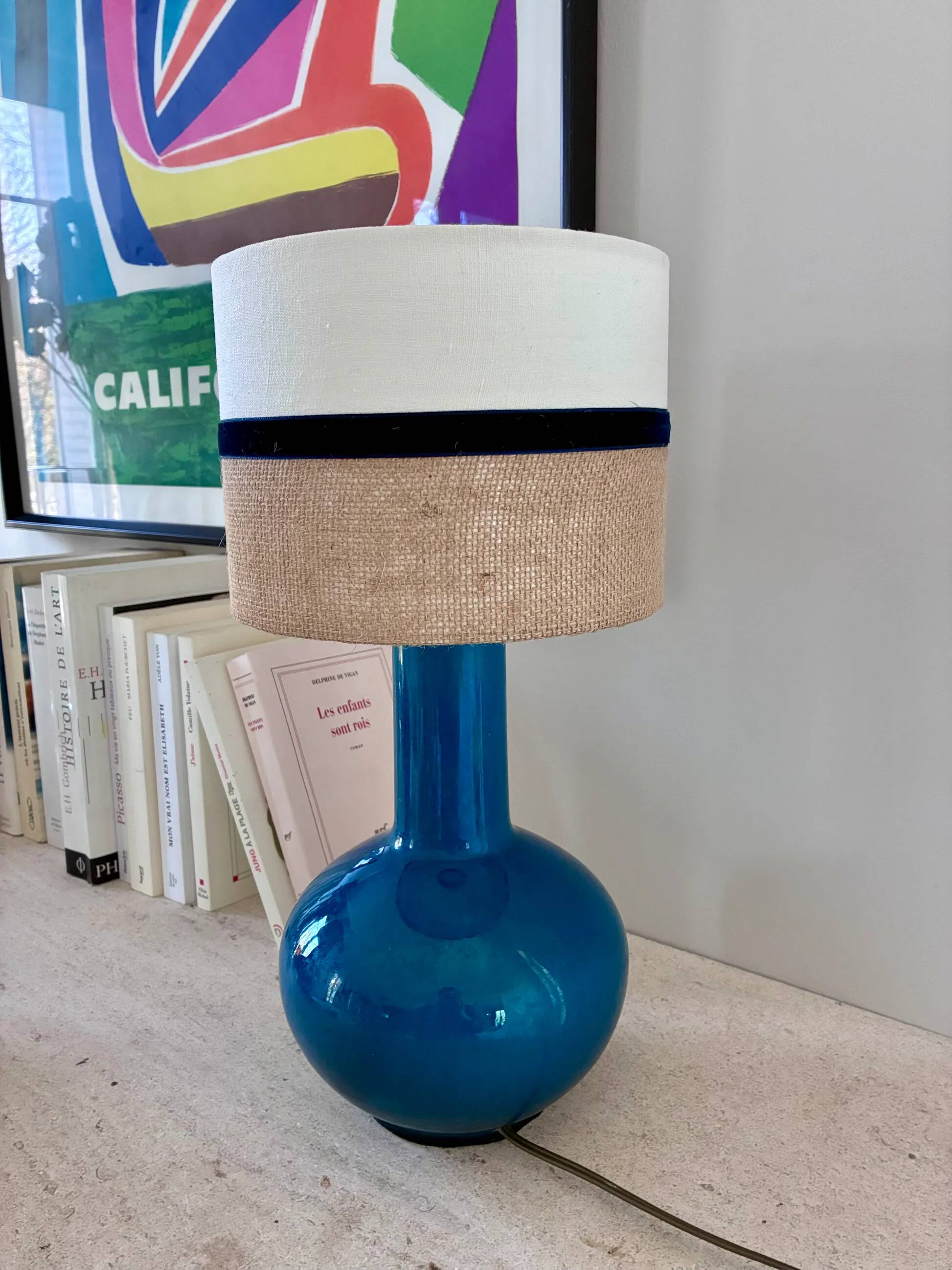 Pair of "Boule" lamps in porcelain - 1970.