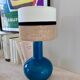 Paire de lampes "boule" en porcelaine - 1970