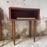 Pair of Scandinavian teak bedside tables