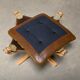 Sigurd Ressell Falcon Chair with Ottoman in brown leather for Vatne Møbler,