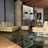 Salon "California" Jacques Charpentier, edition "Flat", France 1970