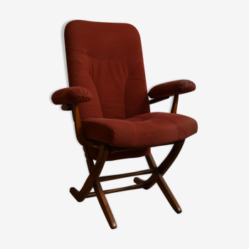 Fauteuil relax vintage ancien scandinave réglable ajustable