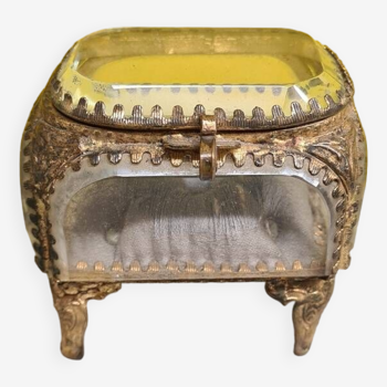 French gold plated jewelry box, from around 1900