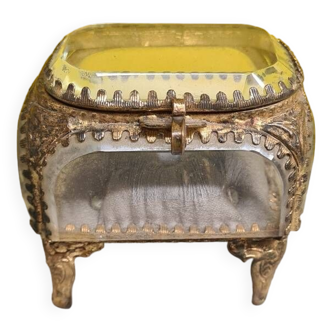 French gold plated jewelry box, from around 1900