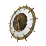 Vintage brass Diehl clock Germany 1960