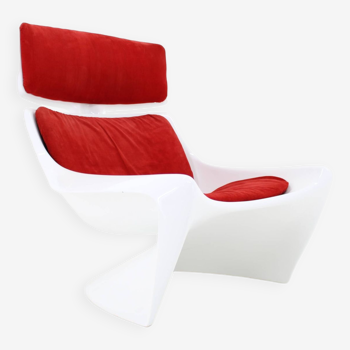 1960s Steen Ostergaard 'President' Fiberglass Lounge Chair for Cado, Denmark