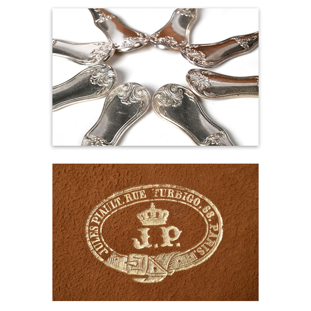 Wooden box and his housewife signed Jules Piault