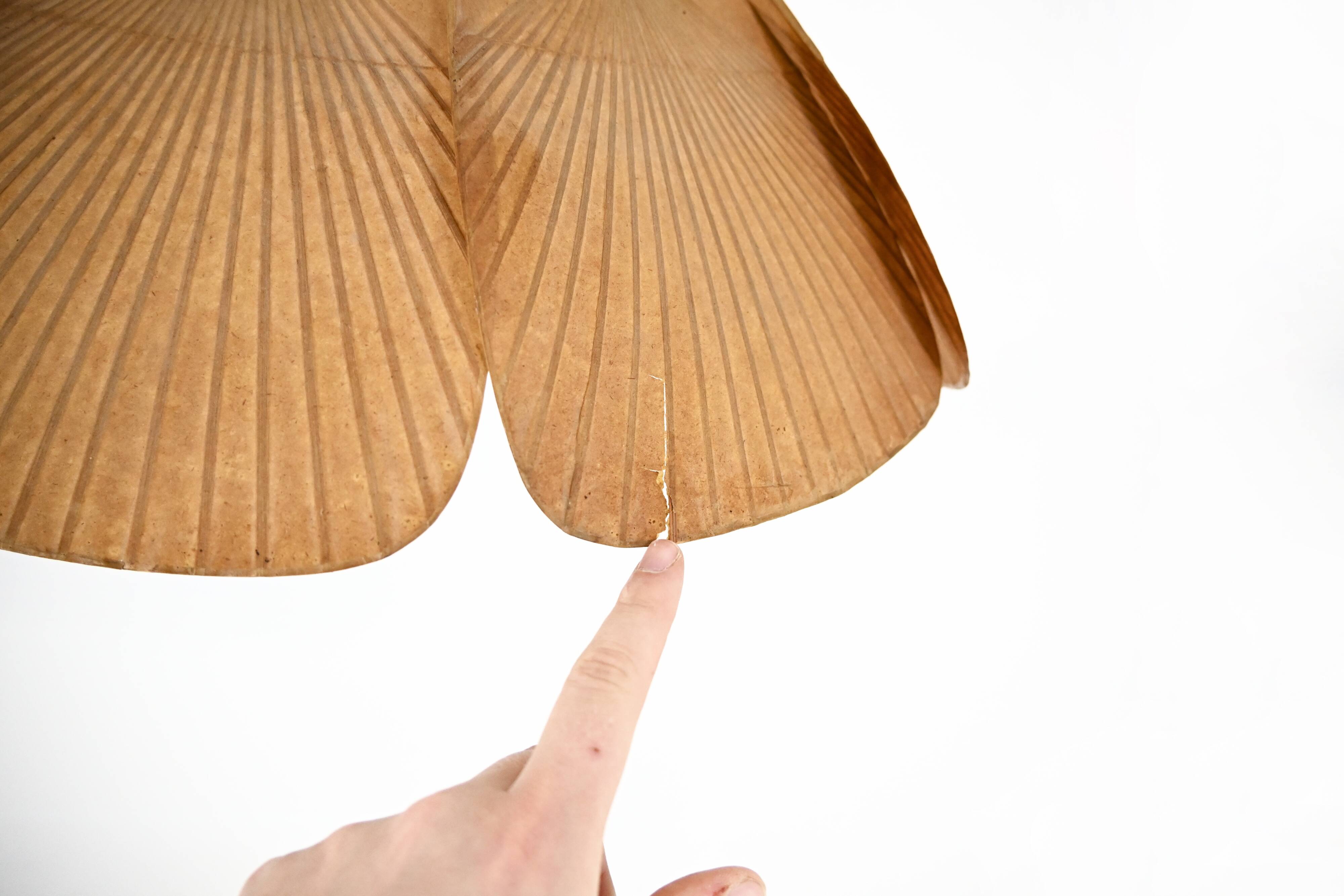 "Shichi" Uchiwa chandelier by Ingo Maurer for Design M, 1970s