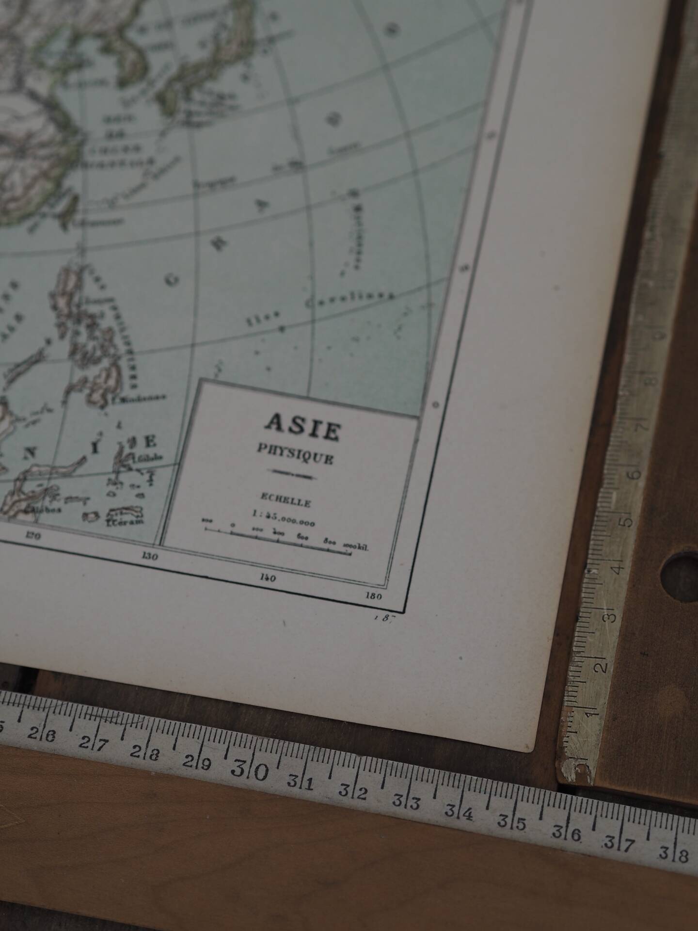 Old map of Asia 1887 – Vintage geographical map